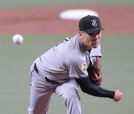 中日打線を相手に力投する巨人・田中将大＝バンテリンドーム（撮影・西岡正）