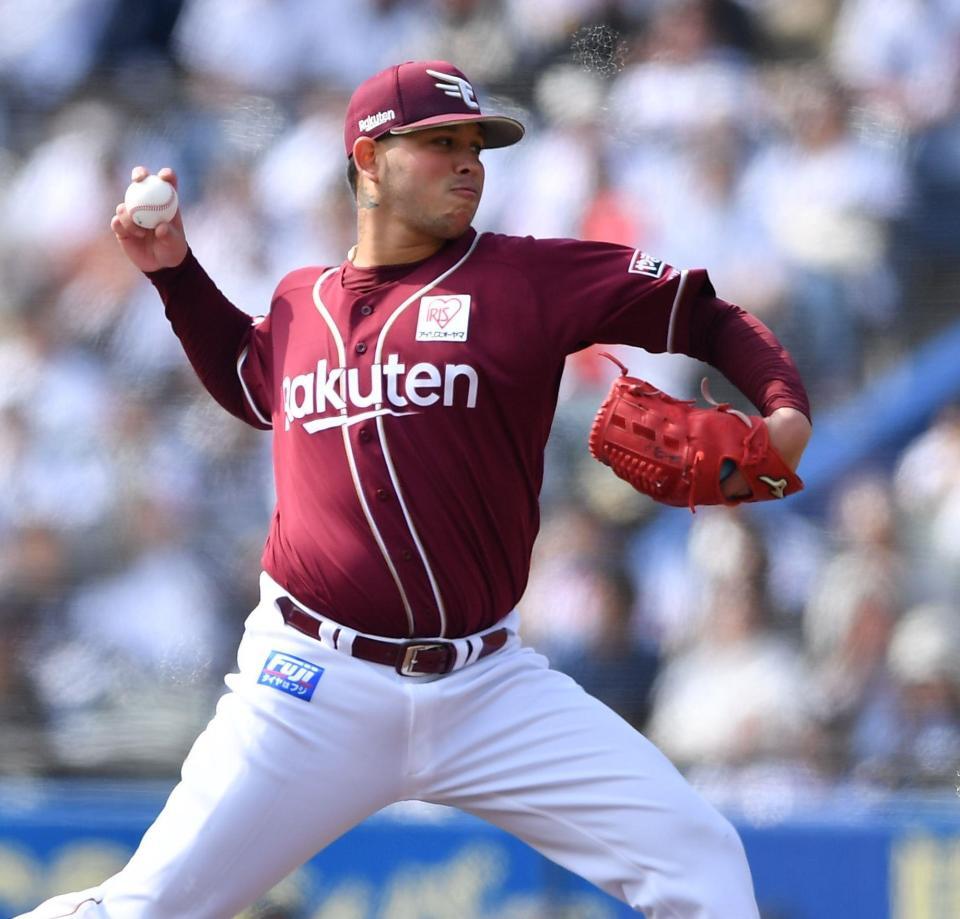 力投するヤフーレ（撮影・開出牧）