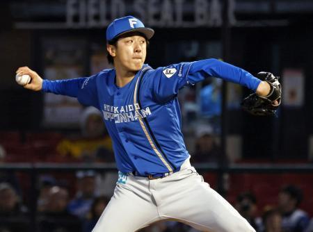 　楽天戦に先発した日本ハム・北山＝楽天モバイルパーク