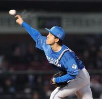 　力投する北山（撮影・金田祐二）