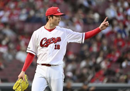 　６回３失点で２勝目を挙げた広島・森下＝マツダ