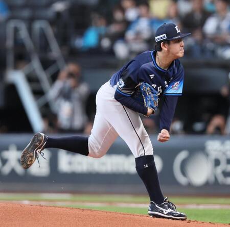 　日本ハム戦に先発する隅田（撮影・中島達哉）