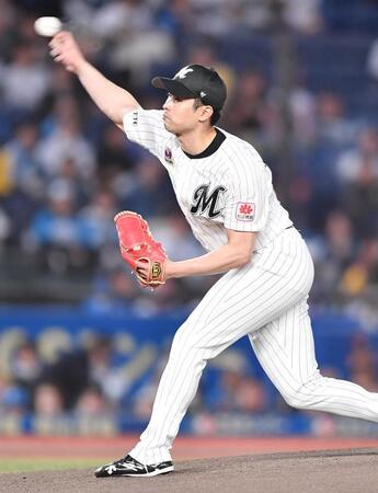 　力投する種市（撮影・開出牧）