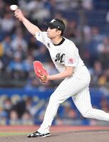 　力投する種市（撮影・開出牧）