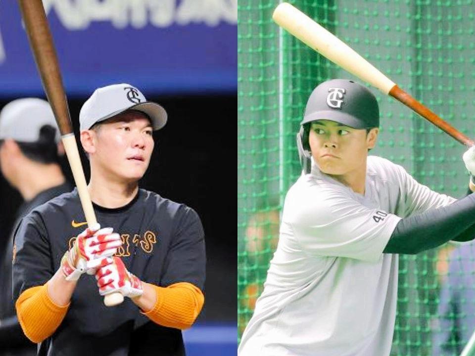 　併用が続く巨人・坂本（左）と中山