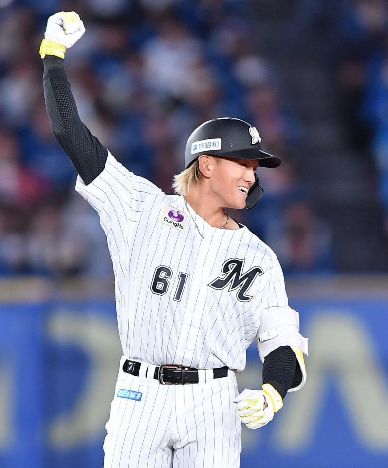 ロッテ 5年目山本大斗がプロ初打点 日本ハム・伊藤から右前適時打