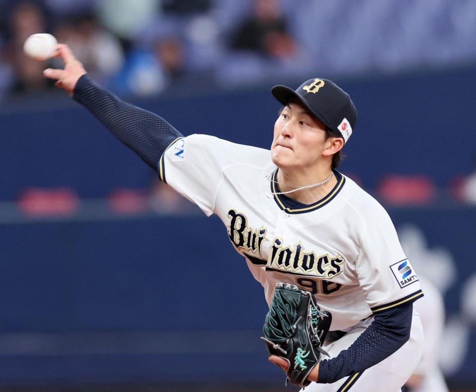 　西武打線を相手に力投する高島（撮影・立川洋一郎）