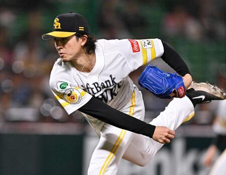 ソフトバンク・上沢が四回途中、５失点（自責点３）でＫＯ　三回に新人・宗山にプロ初本塁打被弾