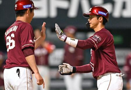 楽天が２連勝　ドラ１・宗山がプロ１号の先制ソロ　今季初登板の先発・滝中は５回１失点で今季初勝利