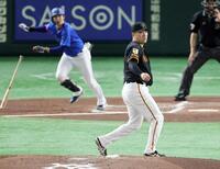 　２回、度会に適時打を許す田中将