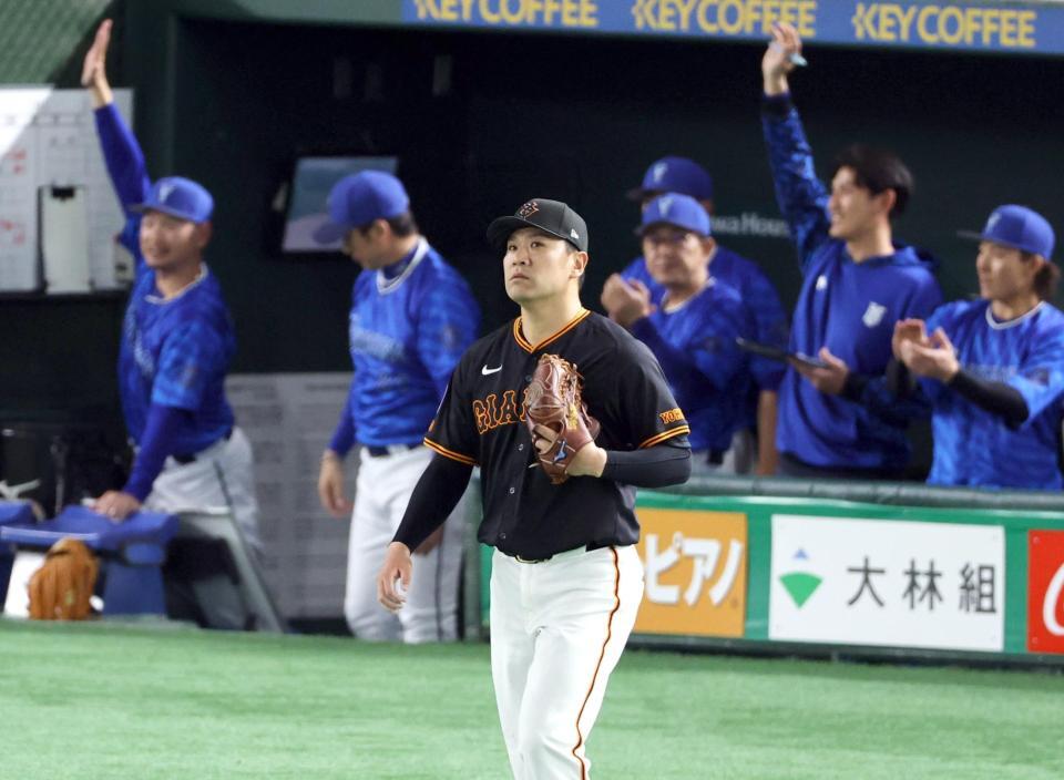 　２回、牧に２点二塁打を許した田中将