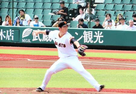 　２軍戦に登板した戸郷