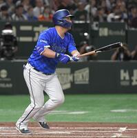 　３回、筒香は右越えに１号ソロを放つ