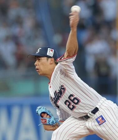　巨人戦に先発する山野（撮影・西岡正）