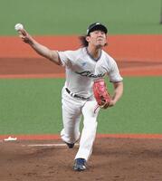 　力強く投げ込む今井（撮影・佐藤厚）