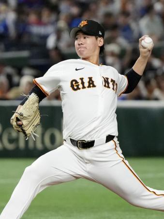 巨８-１中（２２日）　井上、１４奪三振で２勝目