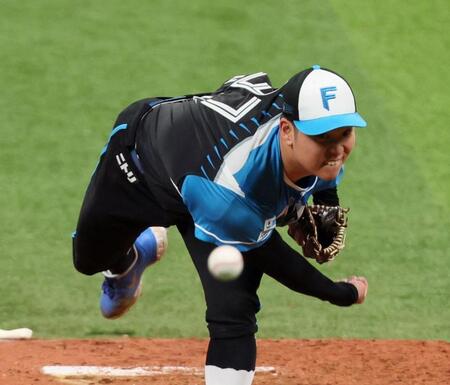 　２回、力投する古林（撮影・中島達哉）