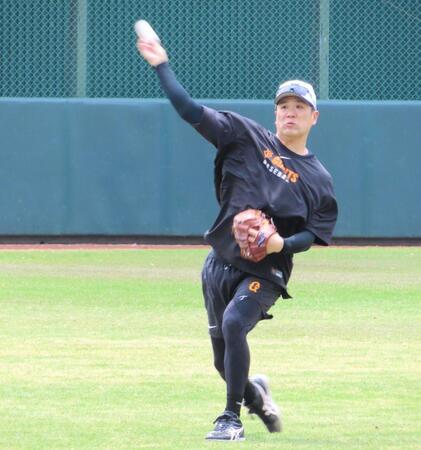 　２５日のイースタン、日本ハム戦登板へ向けてジャイアンツ球場で調整を行う田中将