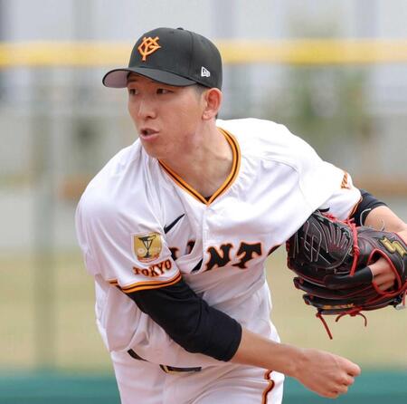 　３回に２番手として登板し、力投する戸郷