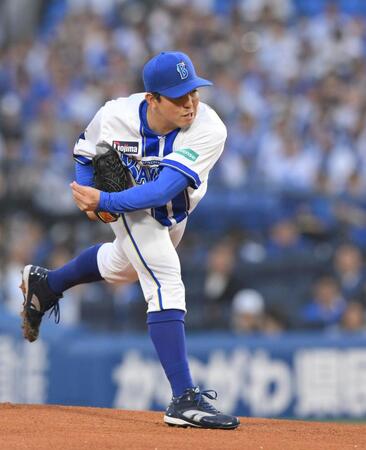 　力投する先発の東（撮影・伊藤笙子）