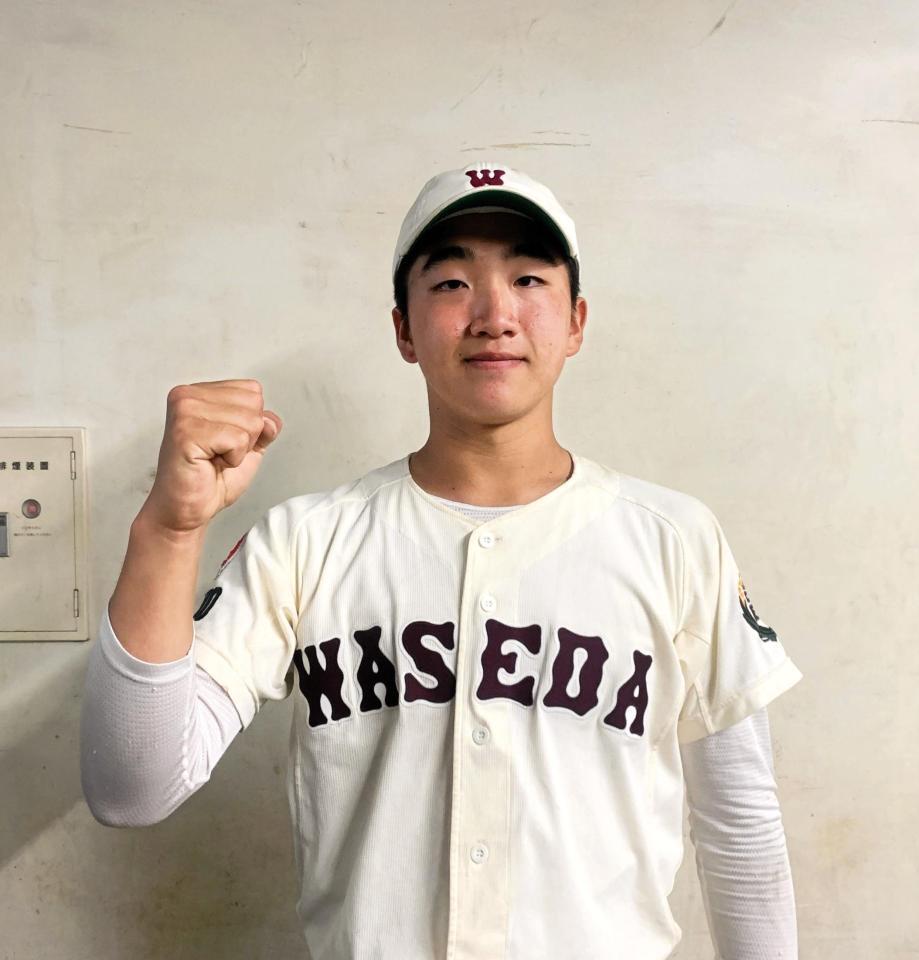 　１３８球の熱投を見せた早大本庄・田中