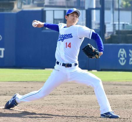 　２軍の広島戦で登板した中日・草加＝ナゴヤ球場