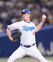 　先発し力投する大野（撮影・北村雅宏）