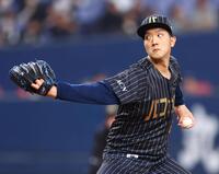 　先発し力投する田嶋（撮影・山口登）