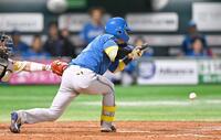 　４回、水野がスクイズを決める