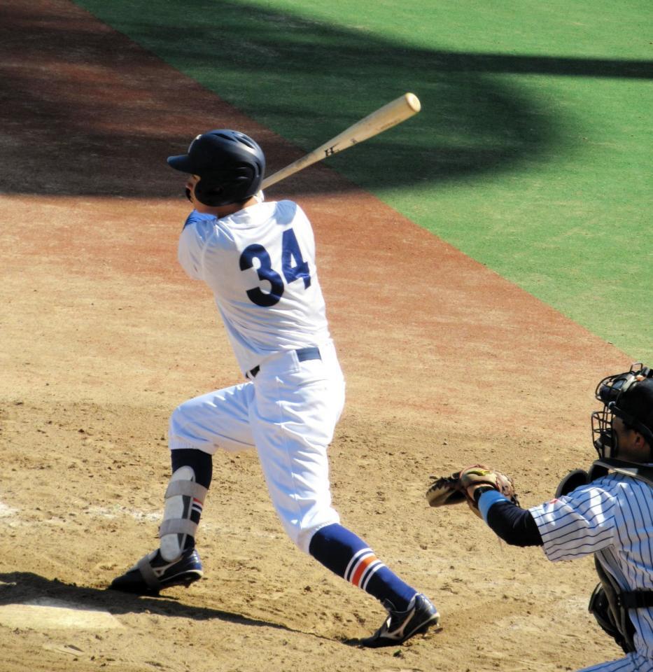 　代打で初出場した駒大・谷佳亮