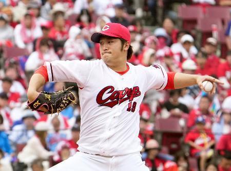 　完封で３勝目を挙げた広島・床田＝マツダ
