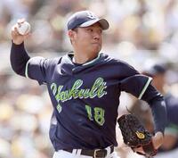 　先発し、投げ込む奥川（撮影・田中太一）