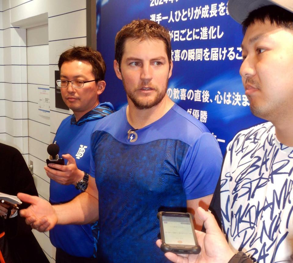 　３日の巨人戦にスライド登板するバウアー（撮影・佐藤厚）