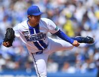 　力投する東（撮影・開出牧）