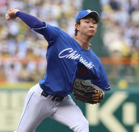　力投する先発の高橋宏（撮影・北村雅宏）