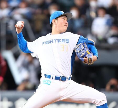 　楽天戦に先発する古林（撮影・中島達哉）