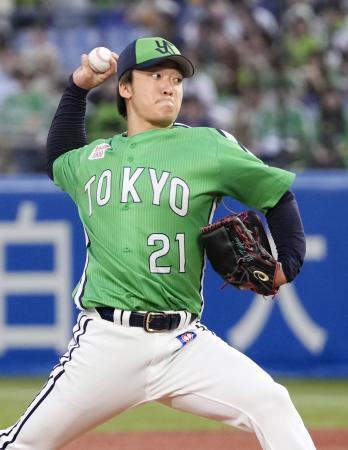 　巨人戦に先発したヤクルト・吉村＝神宮