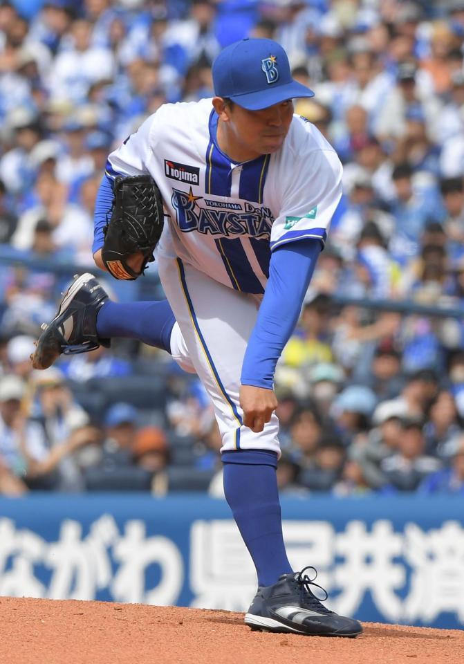 　５回１失点で４勝目を挙げた東（撮影・佐藤厚）