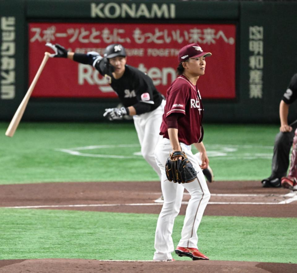 　１回、藤原に先制打を許した早川