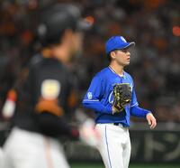 　４回、増田陸に先制ソロを浴びた金丸（撮影・伊藤笙子）