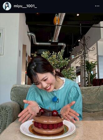　滝谷美夢インスタグラム（ｍｉｙｕ＿＿１００１＿）より