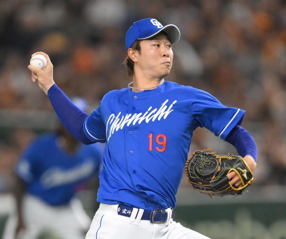 　力投する先発の高橋宏（撮影・伊藤笙子）