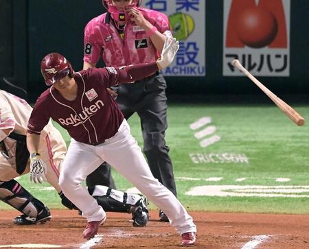 　７回、浅村は遊ゴロ併殺に倒れる