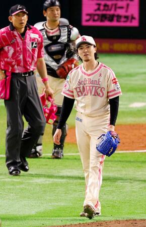 　３回、ボークの判定を受けた上沢