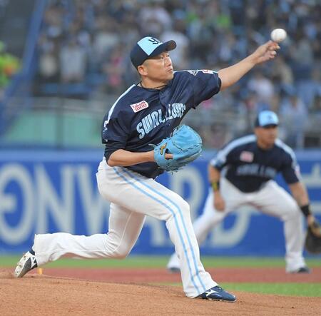 　ＤｅＮＡ打線に立ち向かう石川（撮影・佐藤厚）