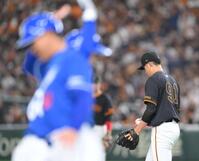 　５回、山本に勝ち越しソロを浴びた堀田（撮影・伊藤笙子）