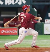 　４回、浅村が二飛に倒れる