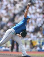 　力投する達（撮影・開出牧）