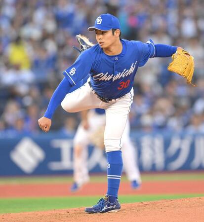 　２回途中から登板した根尾（撮影・伊藤笙子）