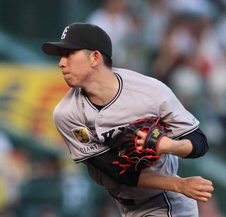 　先発し、力投する戸郷（撮影・北村雅宏）